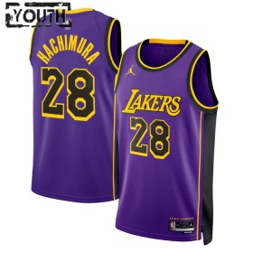 Los Angeles Lakers Rui Hachimura 28 Jordan 2022-23 Statement Edition Violetti Pelipaidat Swingman - Lasten